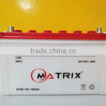 Matrix 12V 100Ah Deep Cycle Dry Charged Car Battery