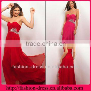 Flowing Sheath/Column Strapless Sweetheart Neckline Sequins and Beading Long Prom Dress