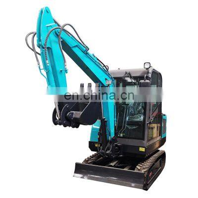 Good quality 0.8 ton 1 ton 2 ton 3 Ton mini Excavator Digging Hydraulic Small Micro Digger Machine Prices for Sale