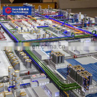 Top manufacture scale miniature industrial layout building model display