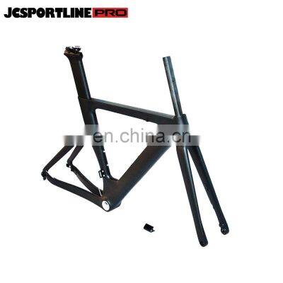 Modify Luxury Carbon Road Bike Frame Carbon Fiber Racing Bike Rigid Fork and Frameset with Stem D-brake