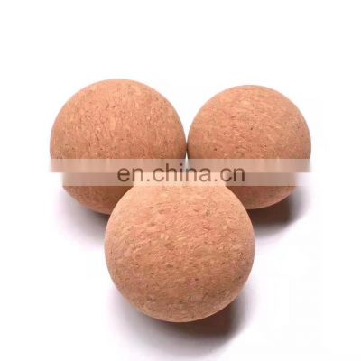 All Natural 6.5Cm Cork Massage Ball Yoga Ball Can Be Customized Logo Yoga Massage Ball