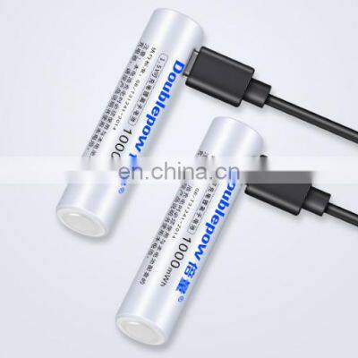 New Function 1.5V Aaa Size li Ion Rechargeable Aaa Usb Battery for Toys photo-3