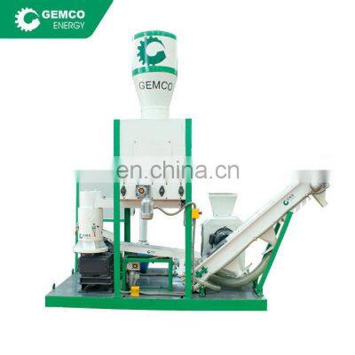 Mobile Waste Newspaper Cotton Stalk Rice Husk Pellet Manufacturing Machine