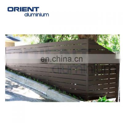 European modern design aluminum slat fence alu fencing