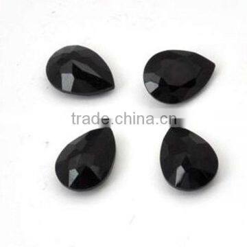 Mobile phone case accessories 14X10mm Teardrop Black rhinestone decoration Diy decoration