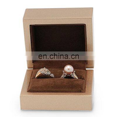 Factory direct supply gold wooden jewelry box custom wooden box