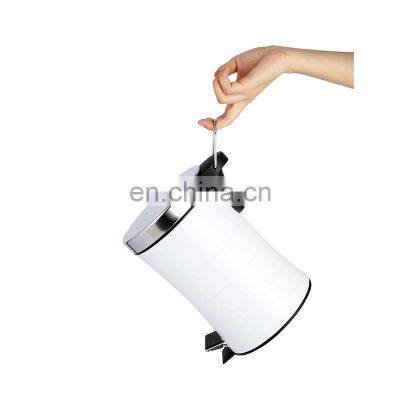 мебель для гостиничных номеров, нержавеющая стальная корзина для мусора для гостиной или офиса photo-3