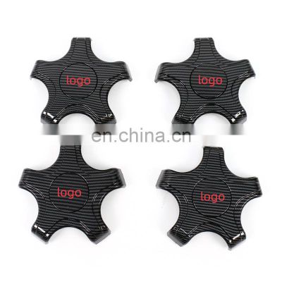 Car Wheel Center Hub  ABS Emblem Sticker Car Accessories Five-jaw Hub Cover For Tesla Model 3