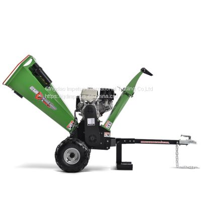 TUV CE Approved Farm Garden Use 15HP Gasoline Engine Powered Wood Chipper Shredder, Tree Branch Chipping Machine