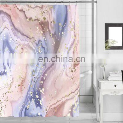 Shower Curtain Set Bathroom Fabric Fall customized printed logo shower curtain for bathroom