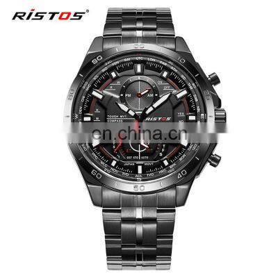 RISTOS 9325 Watch Luxury Brand Stainless Steel Sports Military Watches Men Fashion Watches Men Wrist