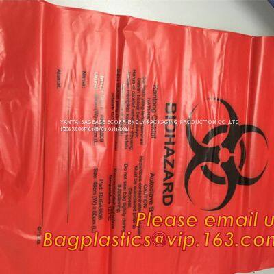 Biohazard Disposal Bags With Warning Label/Sterilization Indicator Lab Can Liners Labeling Biohazardous Trash Safely photo-4