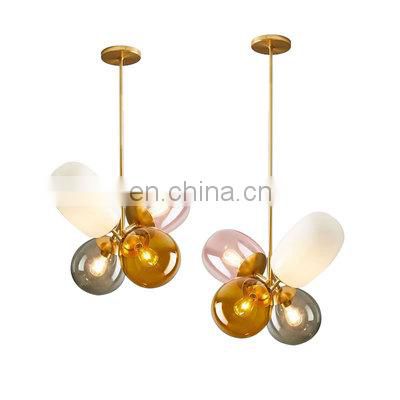 New Style Glass Pendant Light Decoration Restaurant Lighting Dining Room Beauty Salon Chandelier Lamp