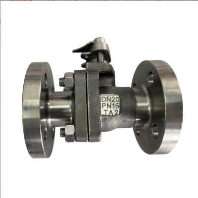 Titanium Alloy Flange Ball Valve TA1Q41H Soft and Hard Seal Strong Corrosion Resistant Acid Chlorine TA2 Hastelloy Valve photo-4