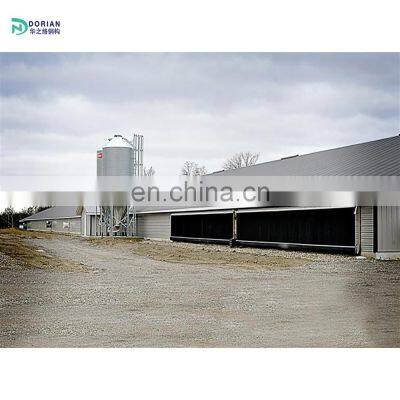 poultry farm design chicken house steel structure cowshed