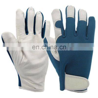 Durable Sheepskin Leather Gardening Gloves Working