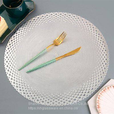 Wedding Accent Centerpiece Place Mats Cut Work Decorative Dinning Table Mats photo-2