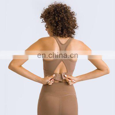 Women OEM Fitness Workout Clothing Two Piece Phone Pocket Leggings Match Ajustable Sports Bra Gym Yoga Fitness Set photo-5