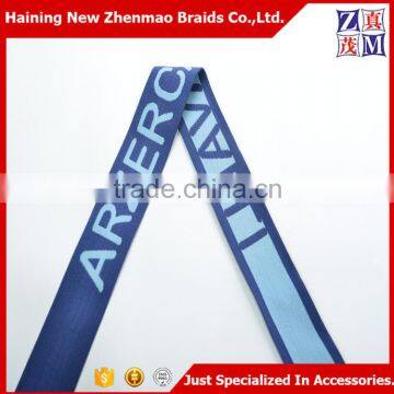 China Zhejiang wholesale custom logo elasticated webbing                        
                                                                Most Popular