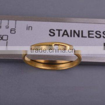 DIY Supplies Findings 17mm Diameter Round Unplated Brass Simple Ring photo-2