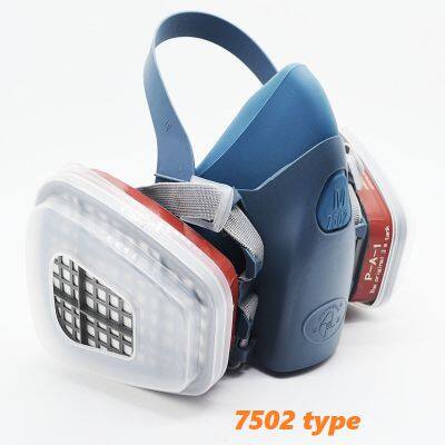 Half face type gas and dust mask