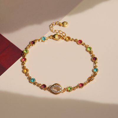 KMJ Springtime mouth-themed dopamine exquisite and luxurious jewelry with lace trim and glass rhinestones bracelet .