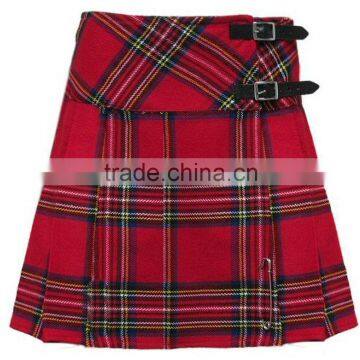 Royal Stewart 16.5 Inch Tartan scottish kilts Highland Mini ladies sexy kilts Skirt