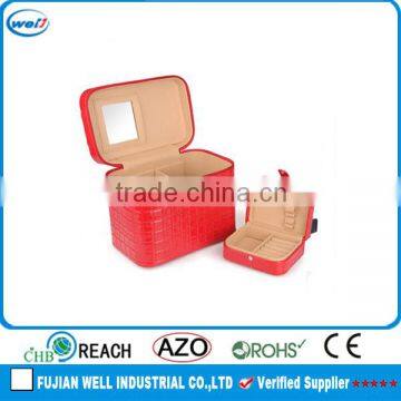 beauty leather cosmetic box packaging