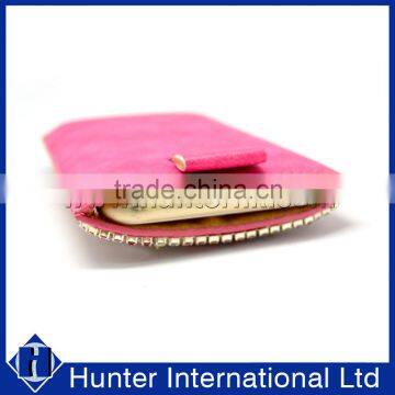 Bling PU Leather Pull up Pouch For Samsung Note4 photo-3