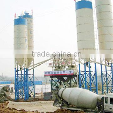 HZS50 high efficient ready mixed mobile concrete batching plant