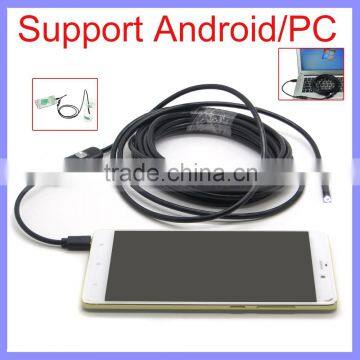 5.5mm Diameter 1M/2M/3.5M/5M Long 300,000 Pixels Micro USB Android Endoscope