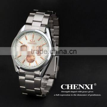 China Export Japan Quartz Wrist Watch Men ROSE GOLD Dial Face Watch Head Gold Watch Stainless Steel Band 006BMR photo-5