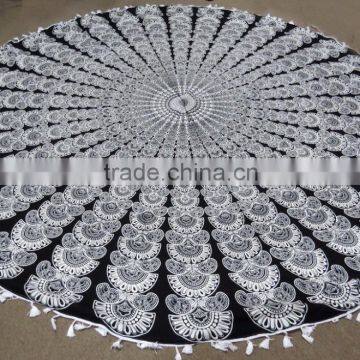 Mandala Printed Round Beach Towel 72 Inch Roundies Wholesale photo-5