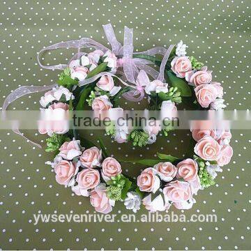 South Korean Children's Wreath Wreath Han Edition Simulation Girls Headdress Flower Wreath Wreath of Wedding Dress Accessories photo-2