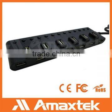 Amaxtek USB Hub/ 13 Port USB Man Hub Driver/ USB 2.0 Active Switch Hub