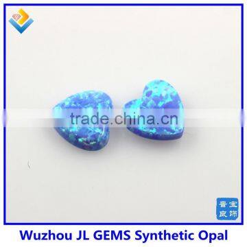 10mm Synthetic Light Blue Heart Opal Stones for Jewelry Making photo-3