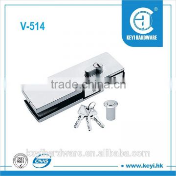 V-514 Top patch fitting glass clamp lock for glass door