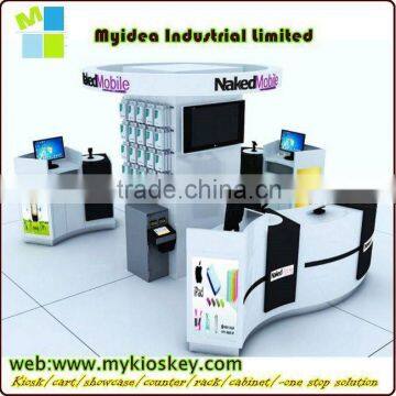 mall street cell phone charging wifi payment vending kiosk cell phone retail display stands