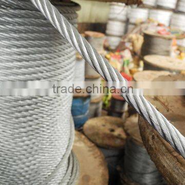 6x19+IWS 7.2mm Steel Wire Rope for Winch