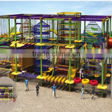 2016 Indoor Children Climbing Rope Net Jungle Gym Obstacle Course Playground