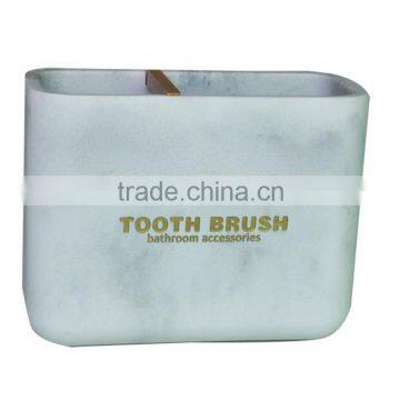 Hot Sale White Marble Polyresin Bathroom Accessories Set for Hotel and Home photo-5