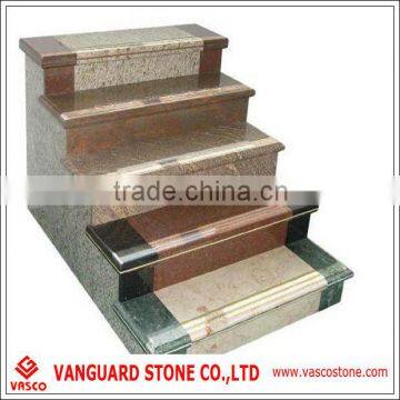 Climbing stone stairs treads