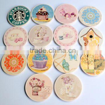 Anti-slipping ceramic coaster