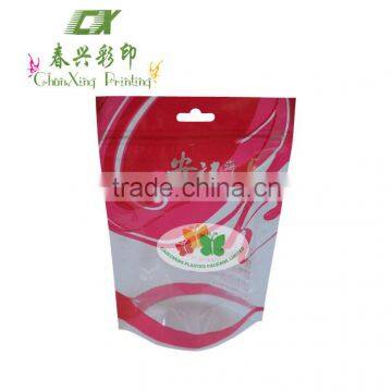 custom printed stand up sea food packaging pouch