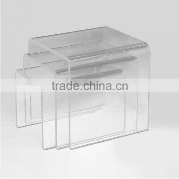 Modern Design Clear Acrylic Retail Display Bridges