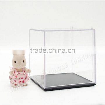 Clear Acrylic/Plastic Display Box Case Dustproof Tray Protection Cube 3.9"H