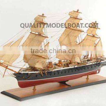 HMS WARRIOR WOODEN MODEL SHIP