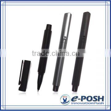 Triangle Aluminum Extrusion Barrel Touch Screen Roller Ball Point Pen With Stylus photo-6