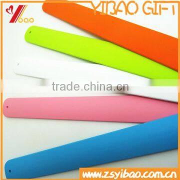 Printable logo silicone slap bracelet/custom slap band